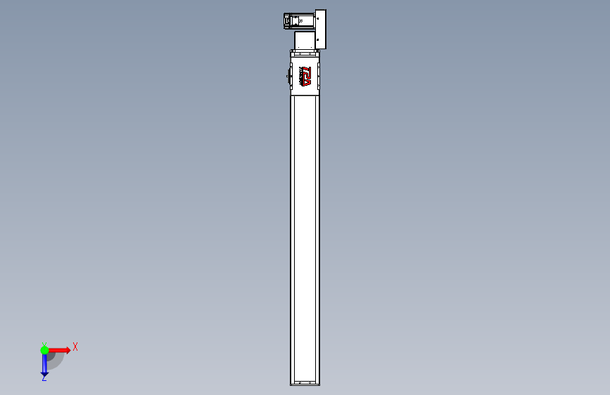 同步带全封闭直线模组TPA-HCB-110D-90-L1050-ML-C-P40-N3 俯视图
