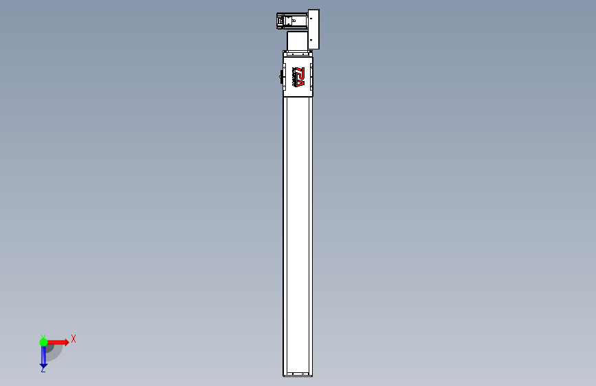 同步带全封闭直线模组TPA-HCB-110D-90-L1000-ML-C-P40-N3 俯视图