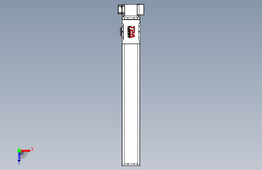 同步带全封闭直线模组TPA-HCB-110D-90-L700-LP-C-P40-N3 俯视图