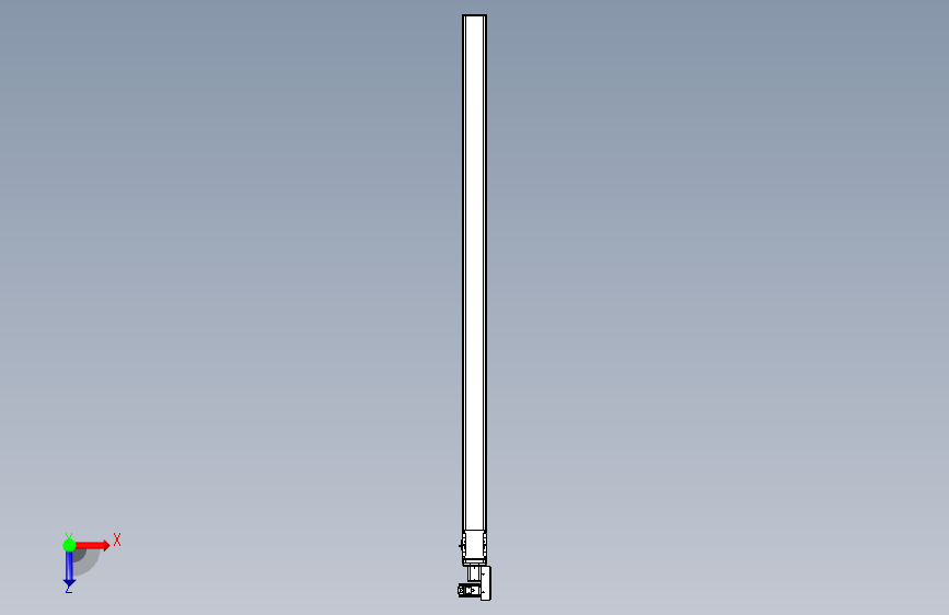 同步带全封闭直线模组TPA-HCB-105D-90-L2200-MR-C-P20-N3 俯视图