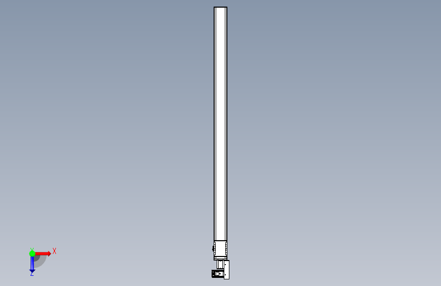 同步带全封闭直线模组TPA-HCB-105D-90-L1800-MR-C-P20-N3 俯视图