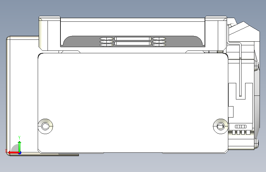 同步带全封闭直线模组TPA-HCB-105D-90-L1800-MR-C-P20-N3 背面视图