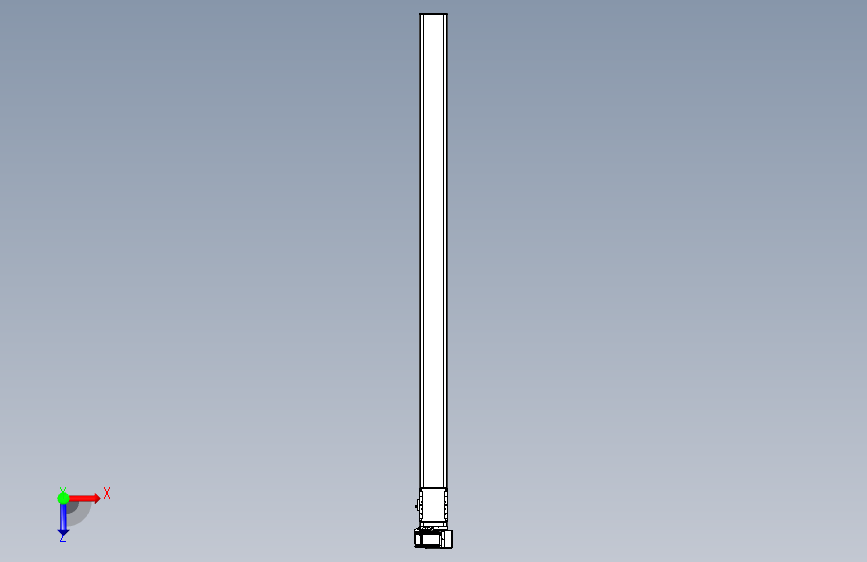 同步带全封闭直线模组TPA-HCB-105D-90-L1700-RU-Y-P20-N3 俯视图