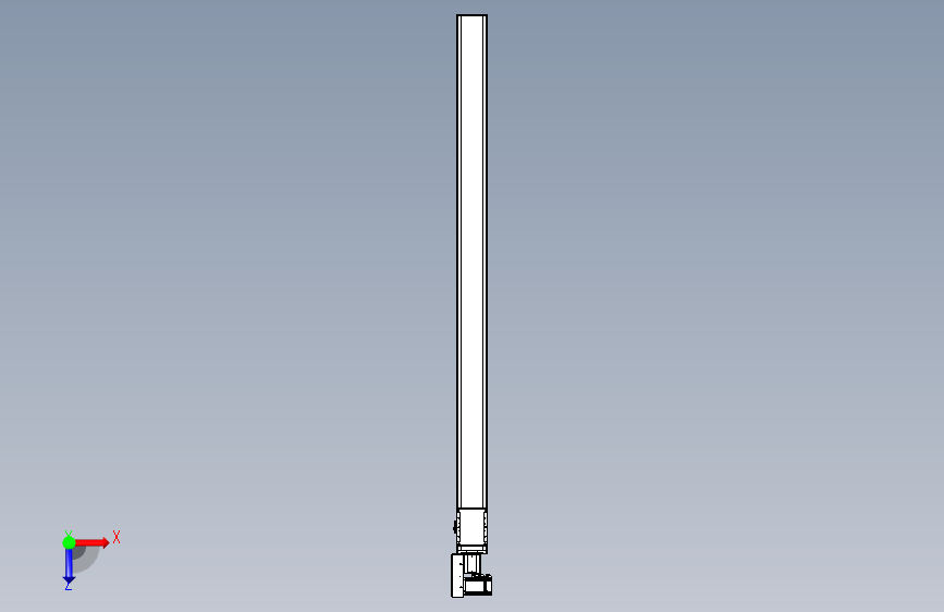 同步带全封闭直线模组TPA-HCB-105D-90-L1650-ML-C-P20-N3 俯视图