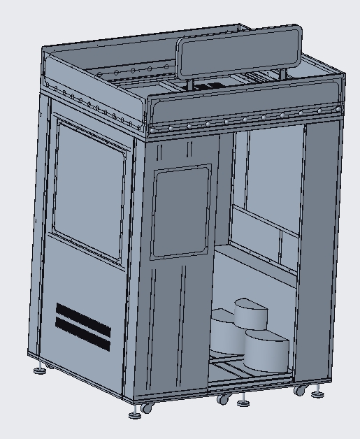 非标设备机箱3D