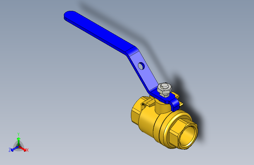 管道手动球阀-水管开关阀-手动阀门395_02_E_1