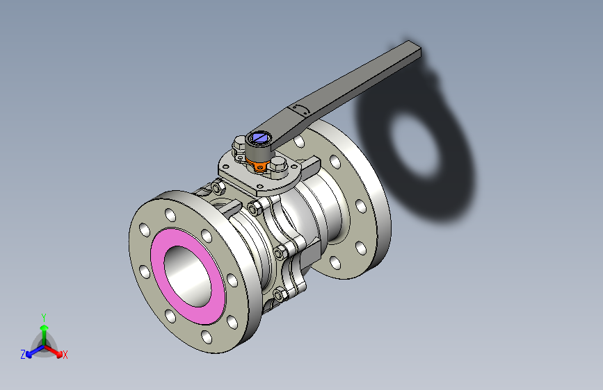 管道手动球阀-水管开关阀-手动阀门User Library-Flange C300DN100