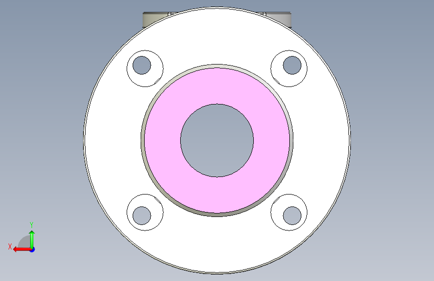 管道手动球阀-水管开关阀-手动阀门User Library-md52c150dn32_MD52C150DN32.BP 背面视图