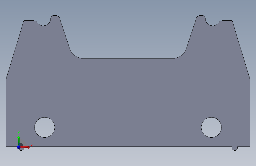 3m four-wall header 正面视图