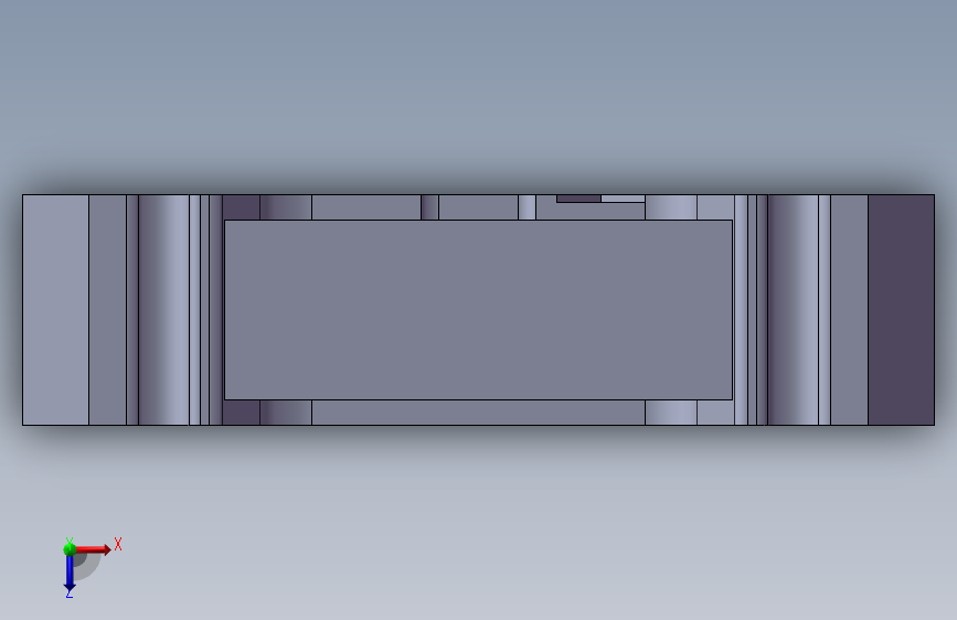 3m four-wall header 俯视图