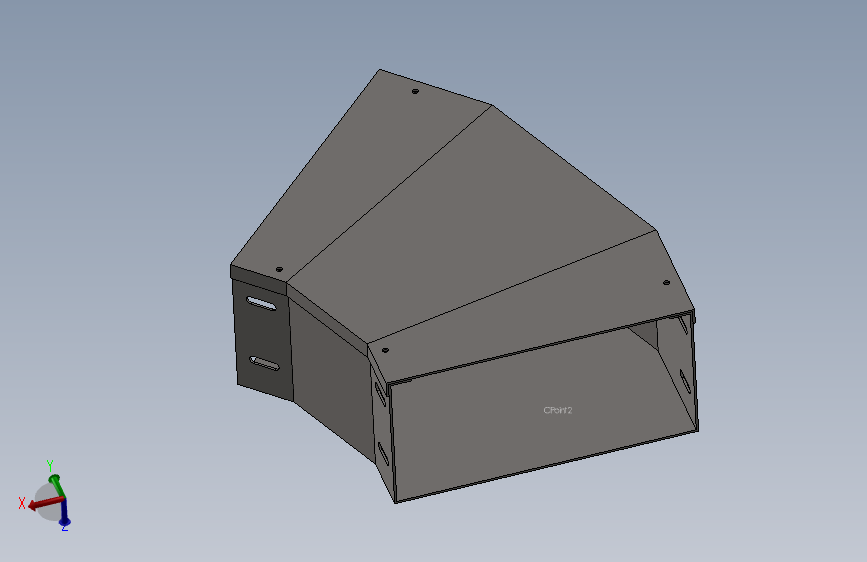 cable duct 45 deg elbow