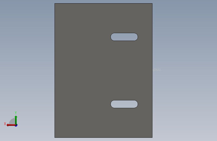 cable duct ending flange 背面视图