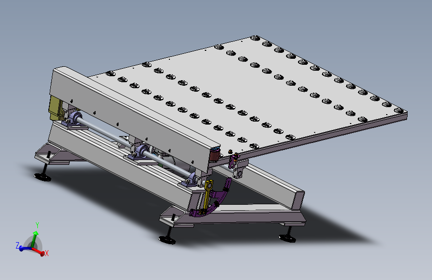 翻转台3D数模图纸 Solidworks设计