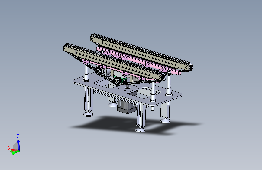 顶升移栽机构3D数模图纸 Solidworks设计