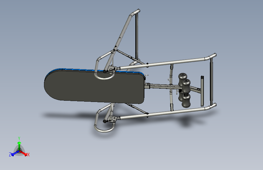 用于脊柱治疗练习的倒置台3D数模图纸 STP格式