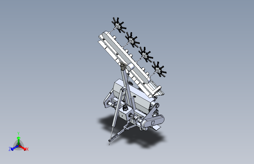 破冰除雪机二维CAD+三维SW和说明书