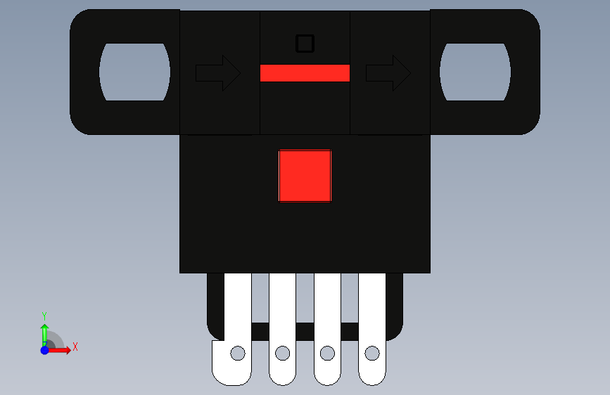 槽型光电传感器LU681_3D
