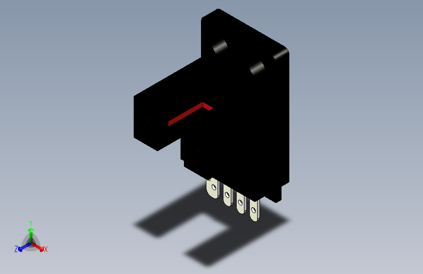 槽型光电传感器LU684_3D