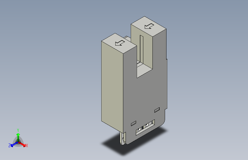 槽型光电传感器LU686_3D