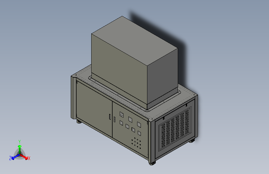 热箱柜3d