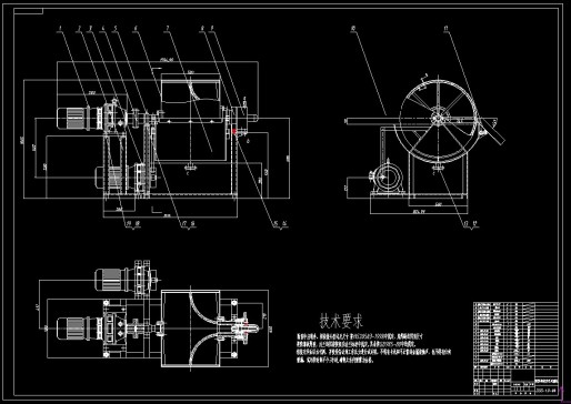转鼓连续过滤机装配图cad==1201906