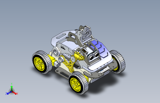 MDAR电子编程小车结构3D图纸 igs格式