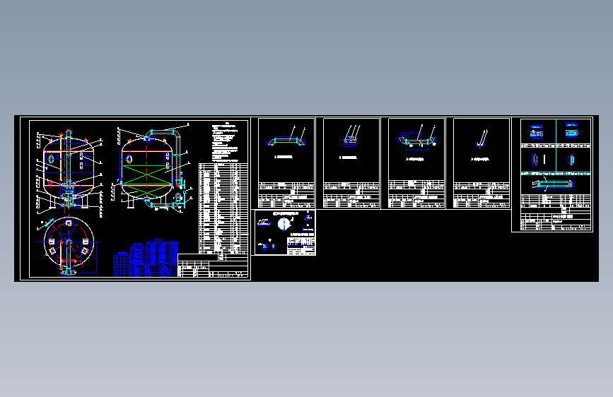 DN3200多介质过滤器全套CAD图纸