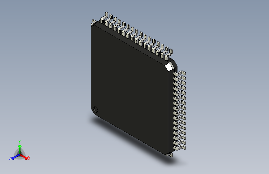 元器件3D封装LQFP64_FPT-64P-M0981