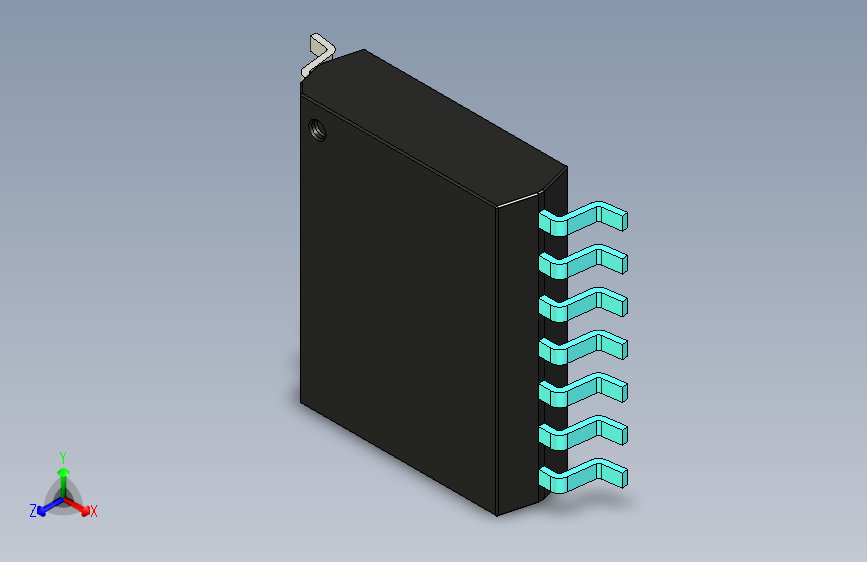 元器件3D封装SOIC14W42