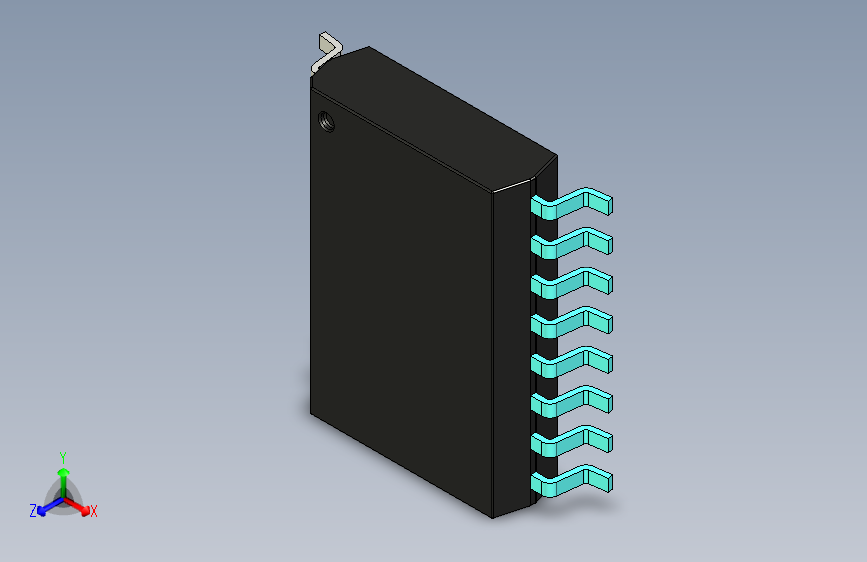 元器件3D封装SOIC16W44