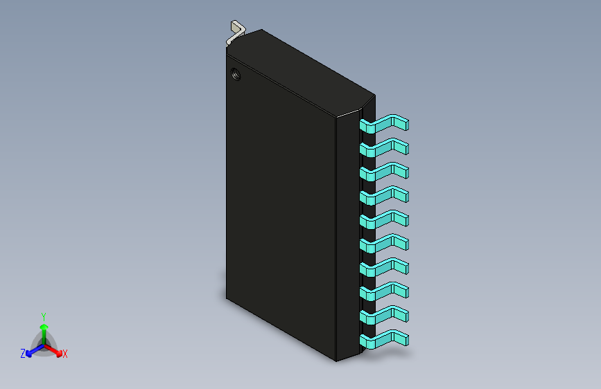 元器件3D封装SOIC20W45