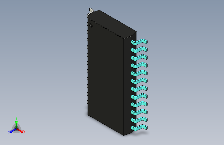 元器件3D封装SOIC24W46