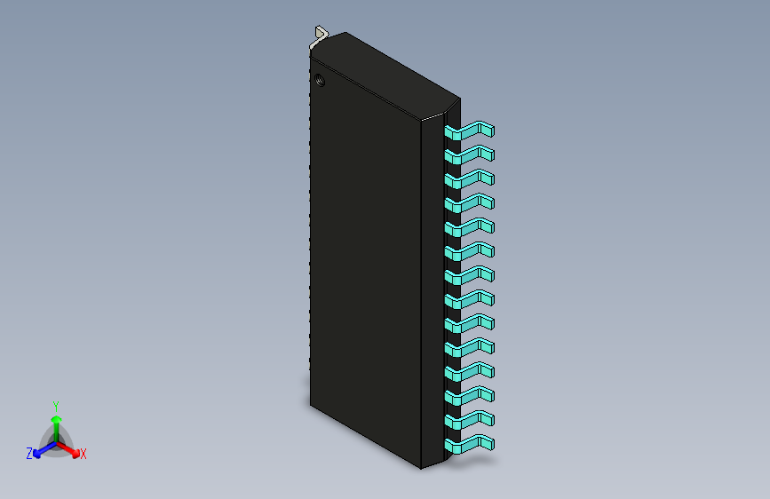 元器件3D封装SOIC28W48