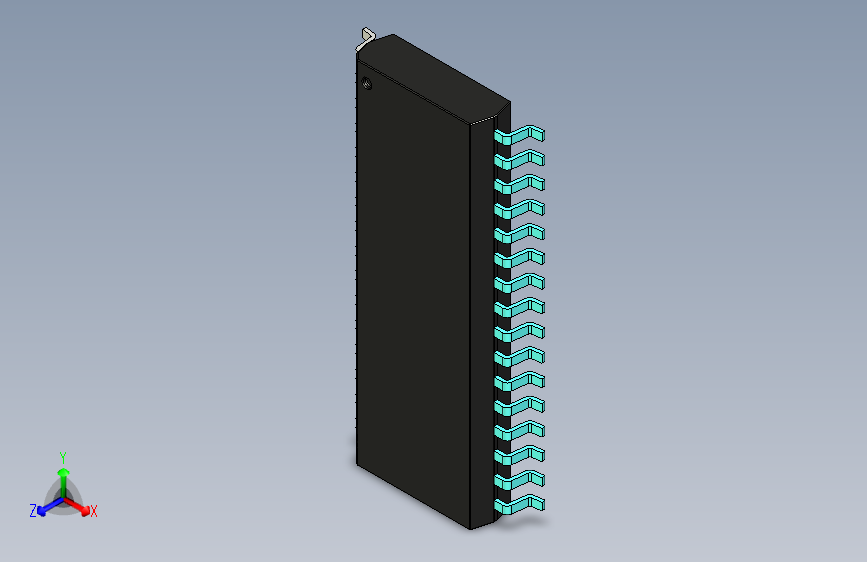 元器件3D封装SOIC32W50