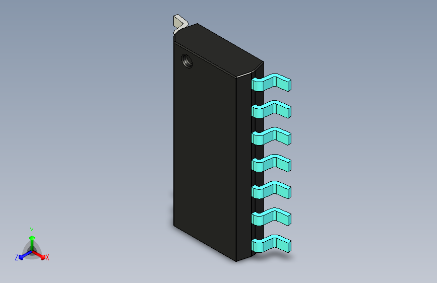 元器件3D封装SOIC1441