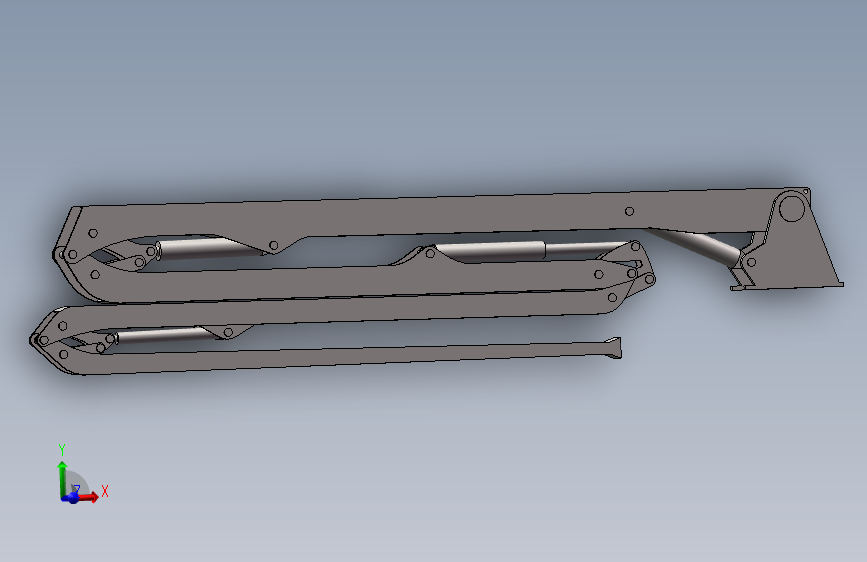 泵车臂架三维最终成品图(1)