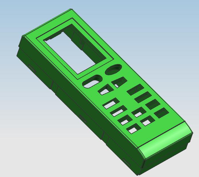 格力空调遥控器盒盖注塑模具设计【图纸】