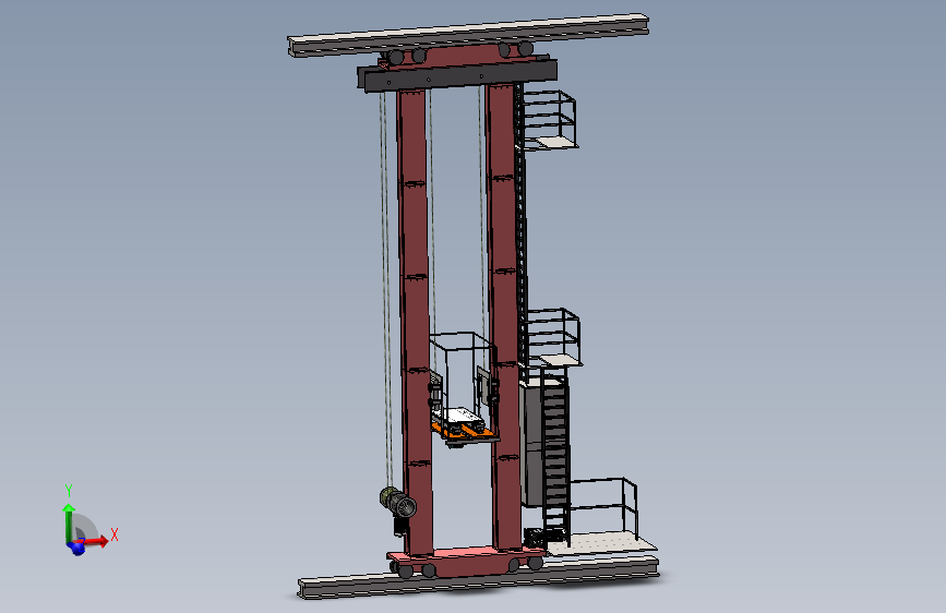 双立柱堆垛机SW+CAD（兼职私域）