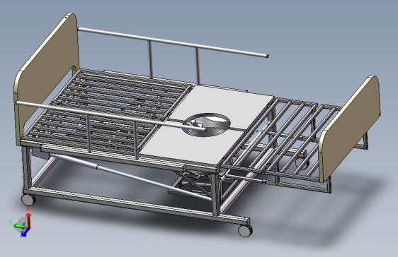 最新护理床 兼职 SW+CAD