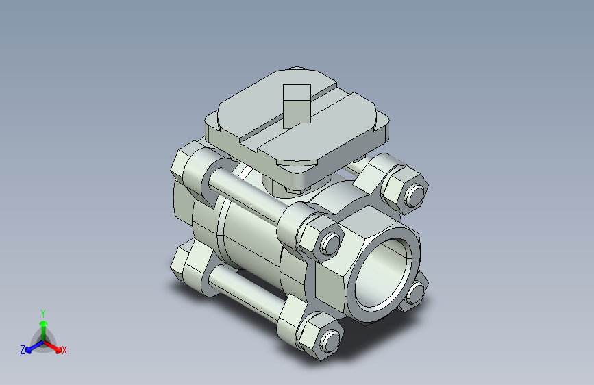 阀门模型-2654_20Quarter_turn_ball_valve