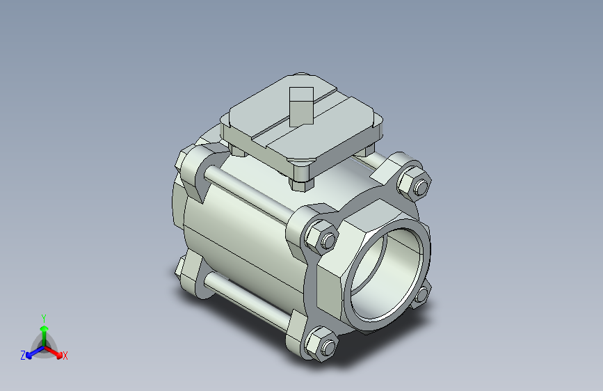 阀门模型-2654_50Quarter_turn_ball_valve