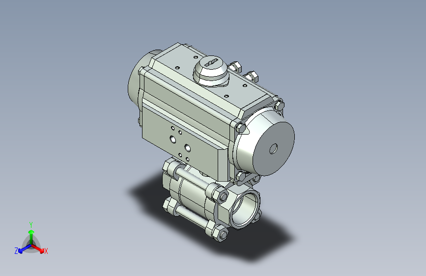 阀门模型-8805_217265_2_2_and_3_2_way_ball_valve_with_pneumatic_rotary_actuator