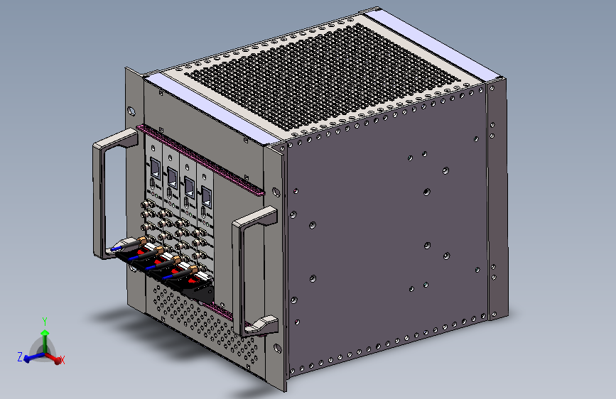 VPX机箱插箱三维_SOLIDWORKS_模型图纸下载 – 懒石网