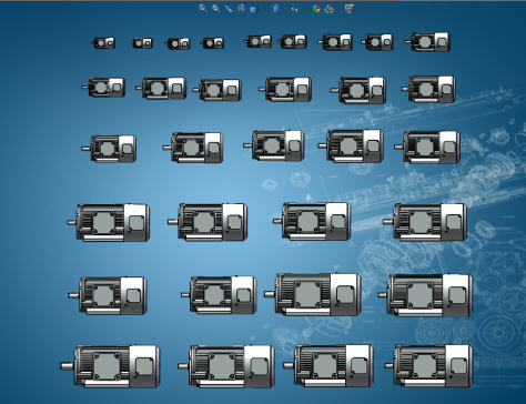 YVPYVF2变频电机B3型模型合集