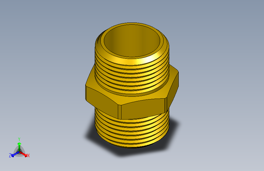 螺纹接头六角G3_4英寸