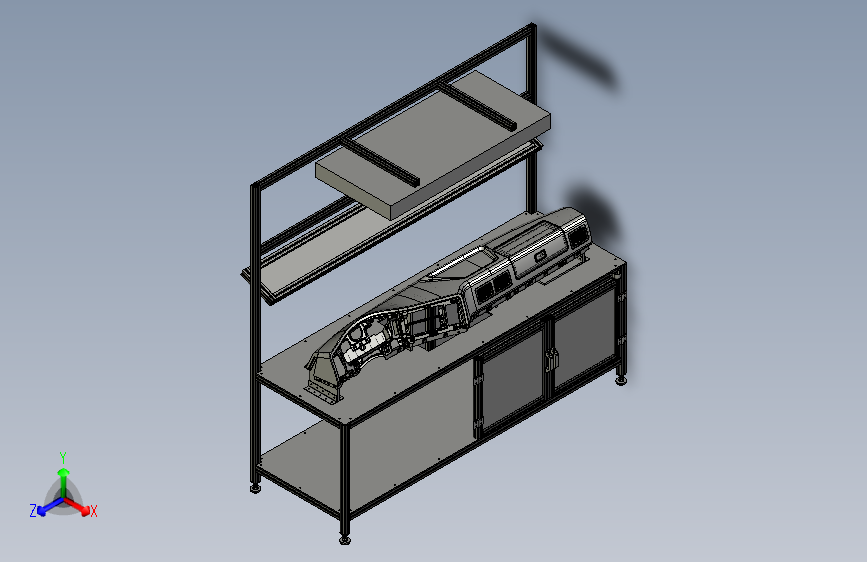 汽车仪表架空调箱操作台