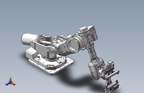 6轴机器人带夹爪3D图纸 H854