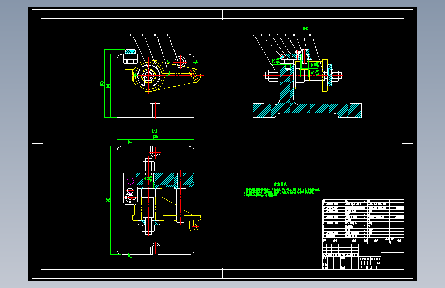 支架的钻、攻丝M10夹具设计及加工工艺装备含4张CAD图
