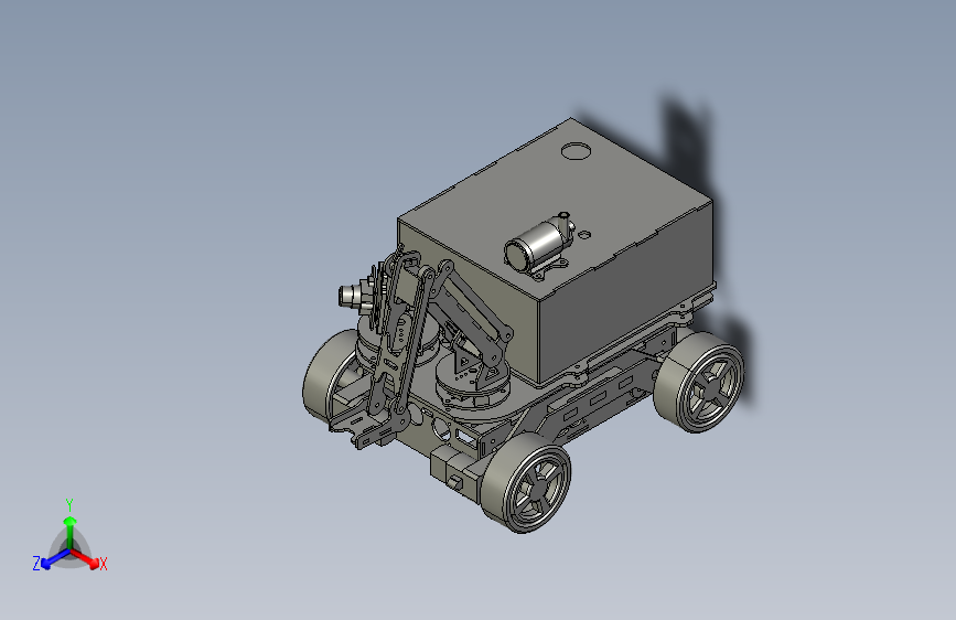 AGR Plant Transductor机器人小车3D数模图纸 STEP格式