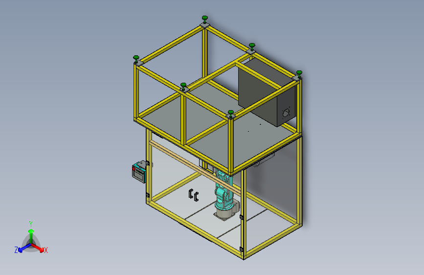 assembly robot装配机械臂3D数模图纸 x_t格式